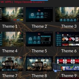 IBO 3.9 app + PANEL RTX app 17 layout with 17 themes to choose